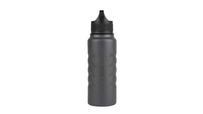 textured charcoal grizzly grip insulated water bottle 32 oz
