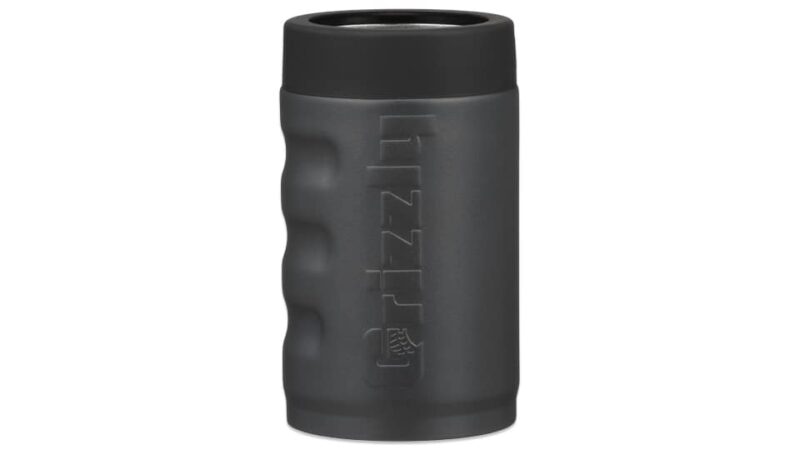 12 oz can cooler, grizzly grip can textured charcoal