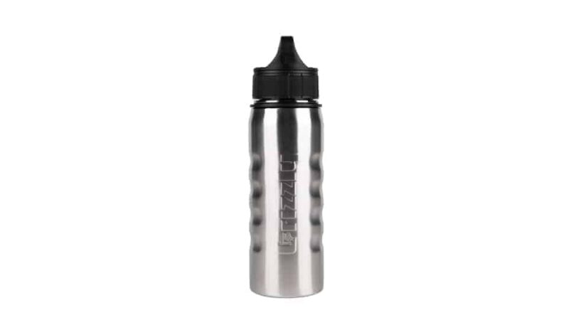 front view of brushed stainless 20 oz insulated water bottle