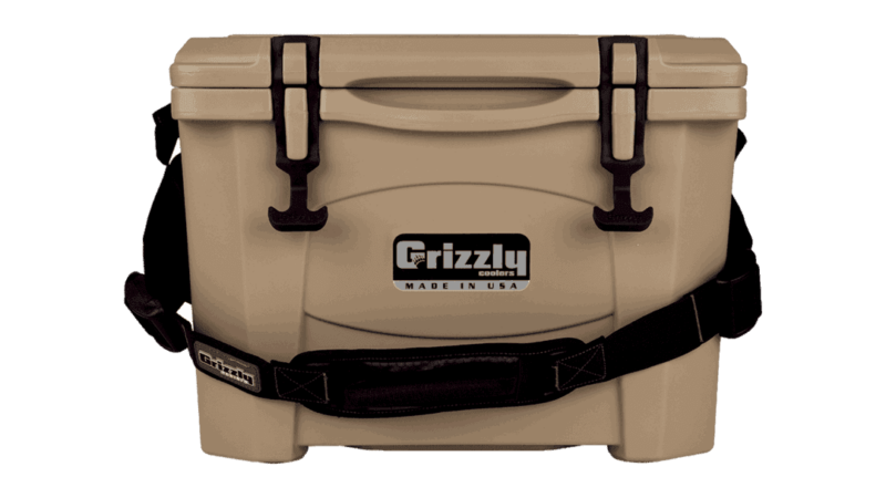 Tan - Grizzly 15 - Front View With Carry Strap