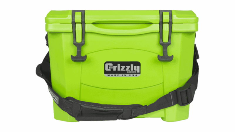 lime Grizzly 15 w/Carry Strap - Front View