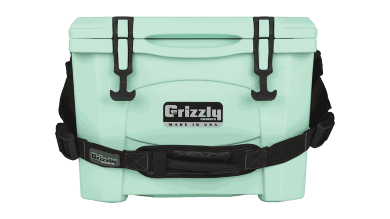 seafoam green Grizzly 15 w/Carry Strap - Front View