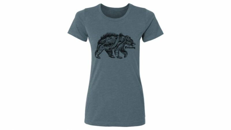Ladies’ Slim Cut Grizzly Walking T-Shirt