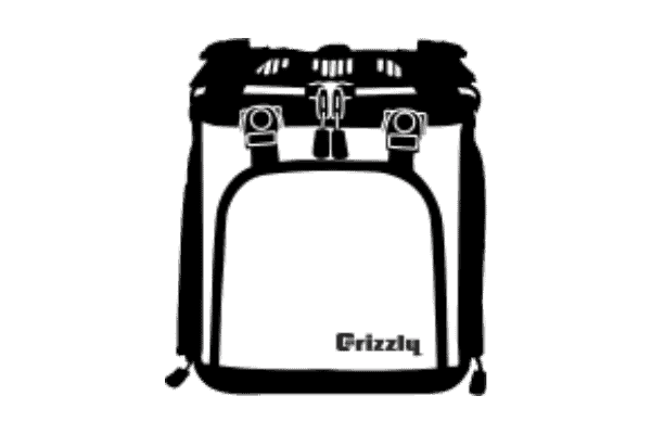 Grizzly Drifter Soft Sided Cooler Black And White Drawing