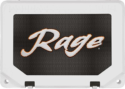 custom cooler example using adhesive graphics on cooler lid