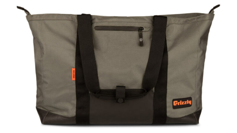 Drifter Carryall Cooler Bag Evergreen Top Open Angled View