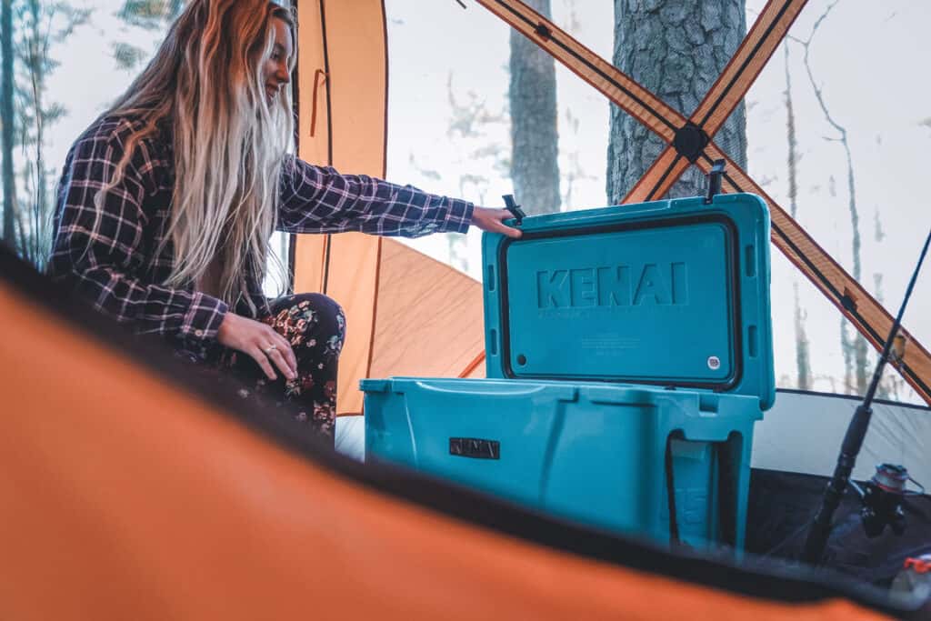 kenai cooler while camping