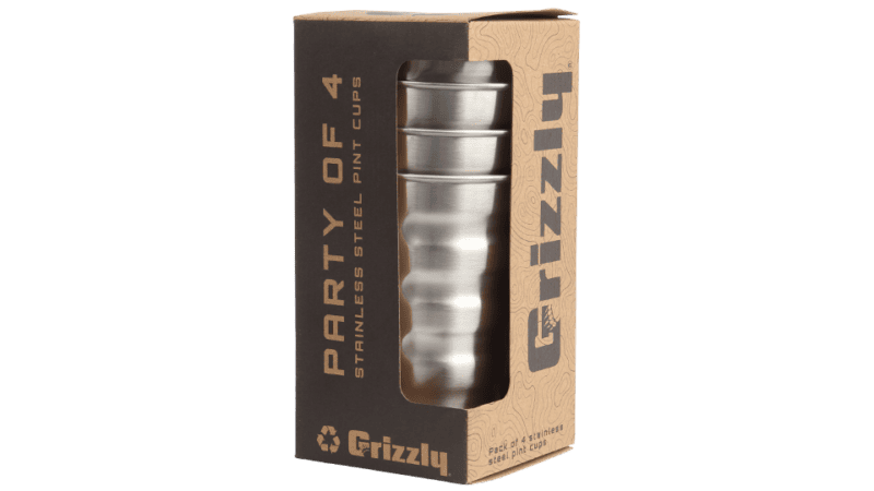 16 Oz Stainless Steel Cup - Grizzly Coolers