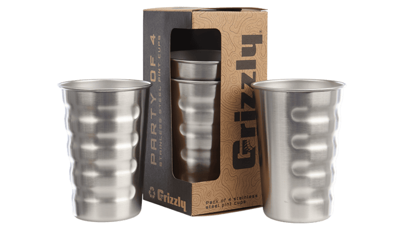 16 Oz Stainless Steel Cup Pack Of 4